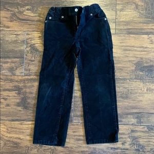 Boys black corduroy pants